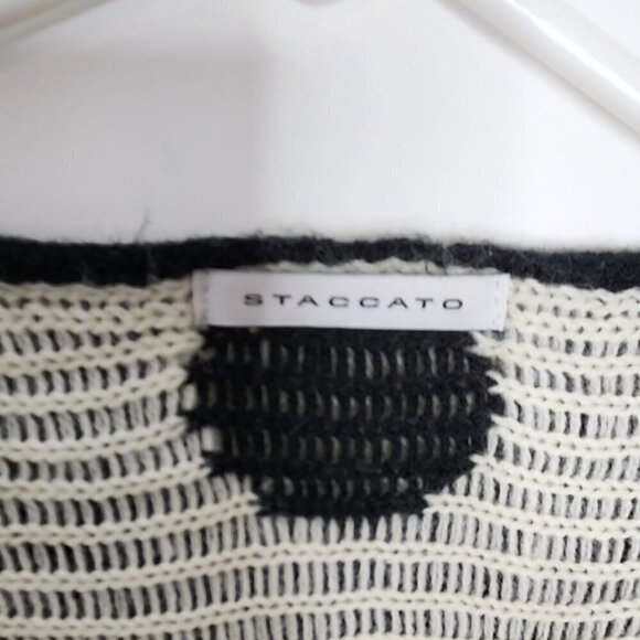 Staccato Black & White Knit Sweater - Picture 4 of 5